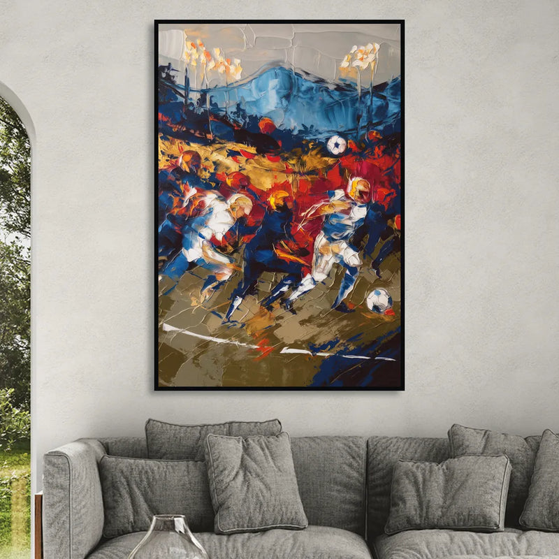 Asheville Sports Team Spirit Sitting Room - Black Canvas Wall Art