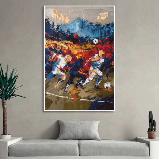 Asheville Sports Team Spirit Living Room - White Canvas Wall Art