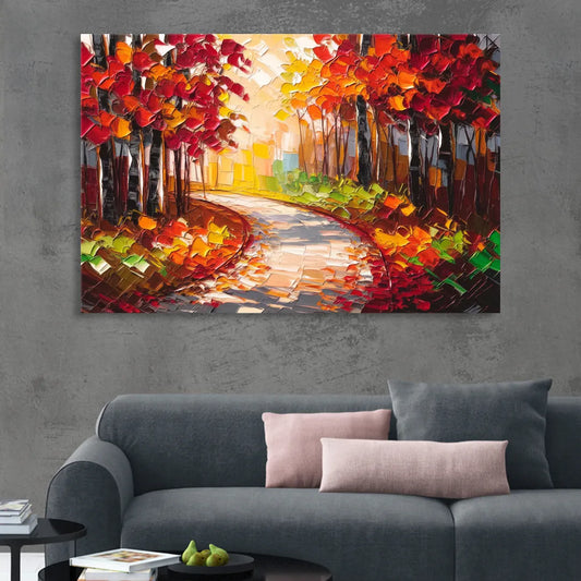 Ashland Autumn Forest Living Room - Canvas Wall Art