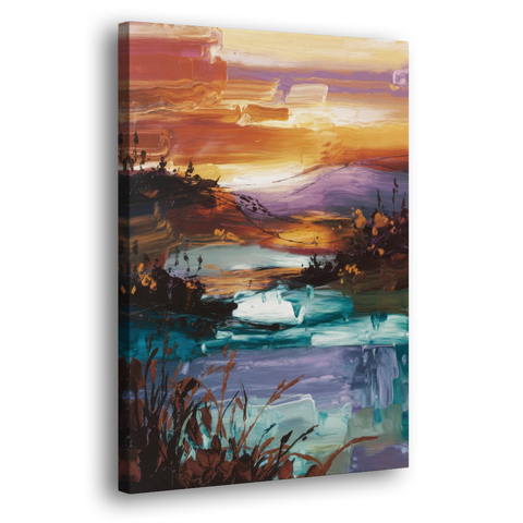 Ashland Evening Glow - Canvas Wall Art - Side