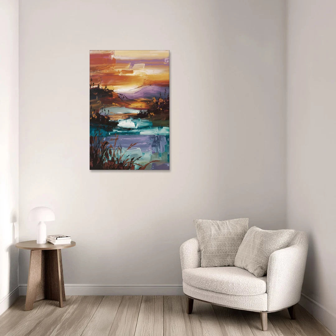 Ashland Evening Glow - Canvas Wall Art - Sofa - 24x36