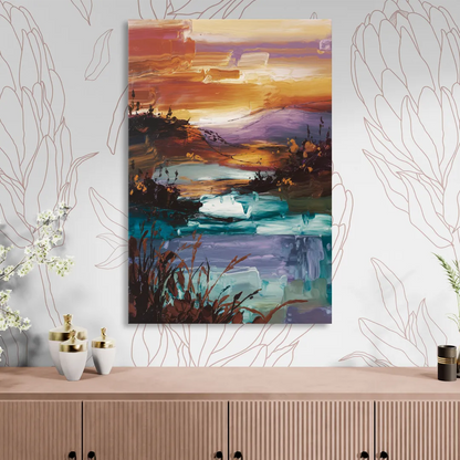 Ashland Evening Glow Sitting Room - Canvas Wall Art