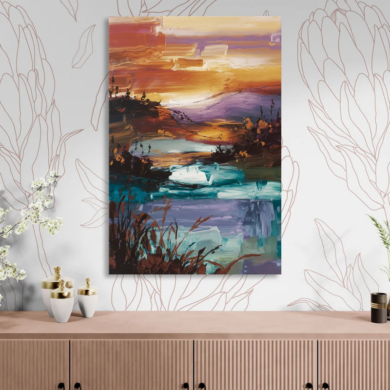 Ashland Evening Glow Sitting Room - Canvas Wall Art