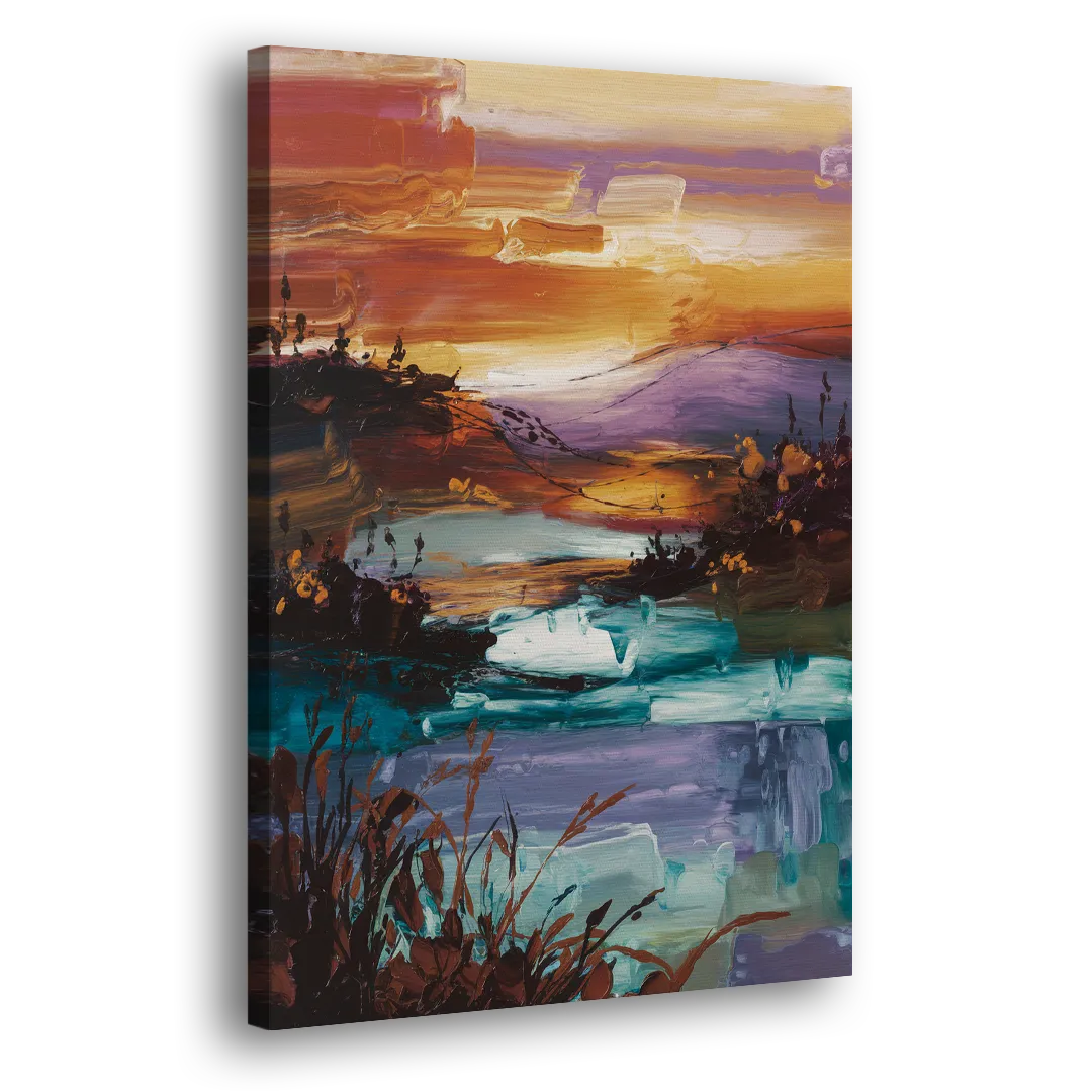 Ashland Evening Glow Side - Canvas Wall Art