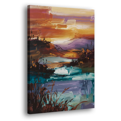 Ashland Evening Glow Side - Canvas Wall Art