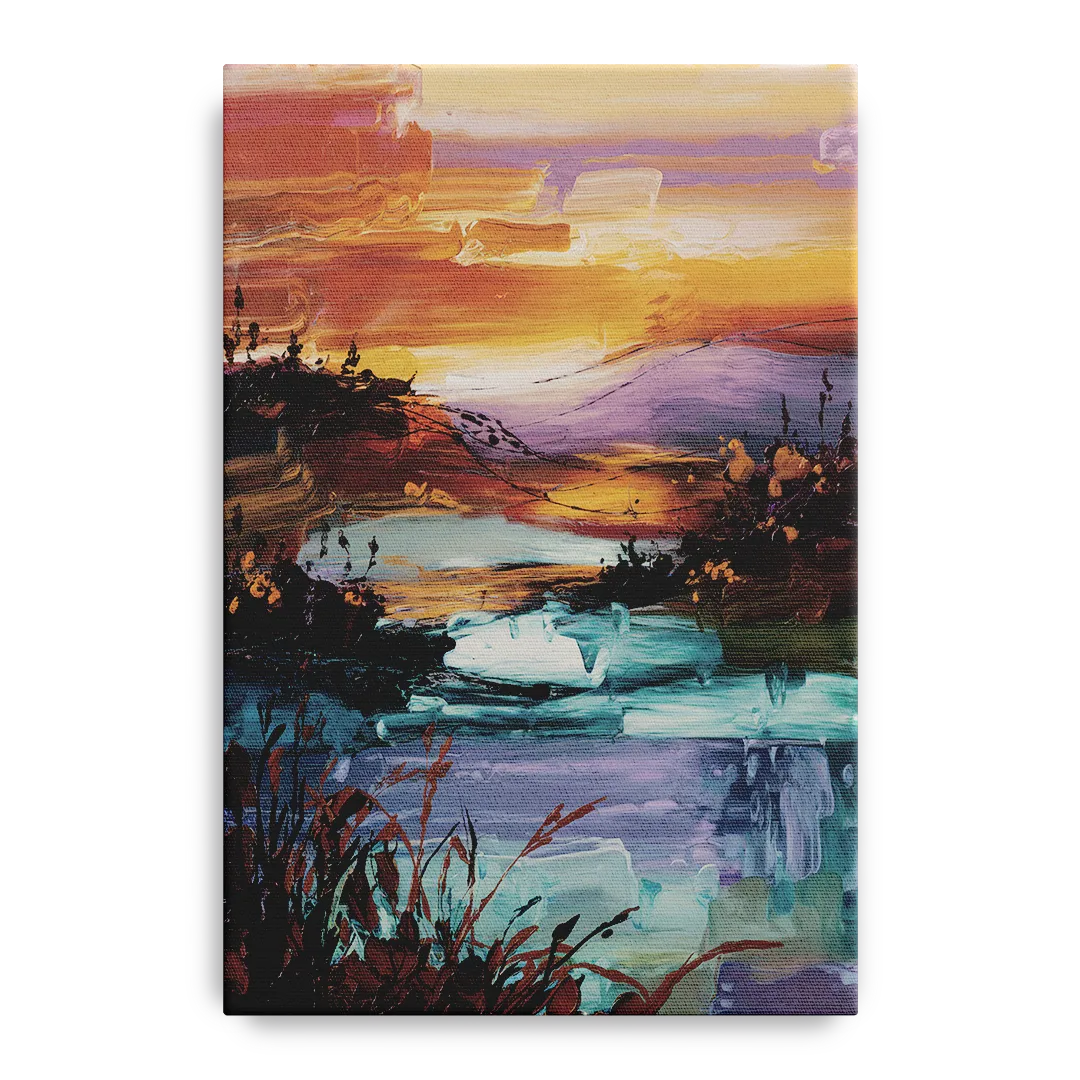 Ashland Evening Glow Front - Canvas Wall Art