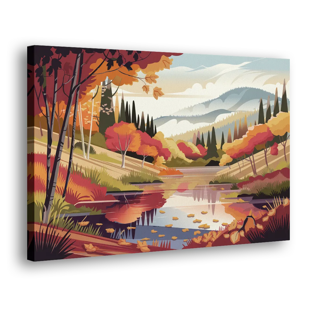 Ashland Fall Foliage Side - Canvas Wall Art