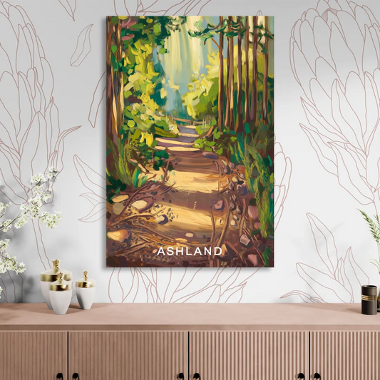 Ashland Hiking Paths Living Room - Canvas Wall Art