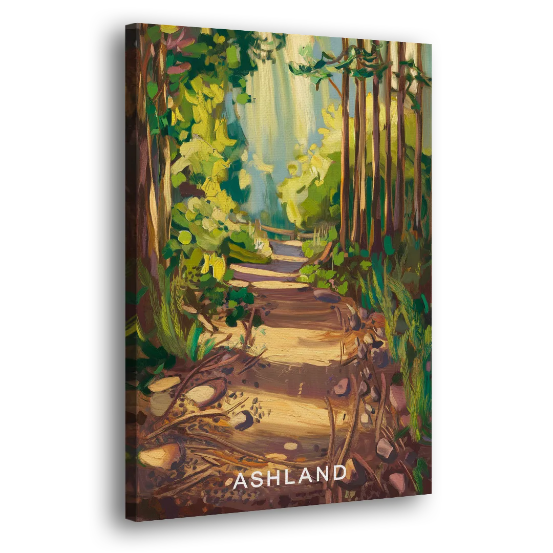 Ashland Hiking Paths Side - Canvas Wall Art