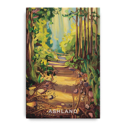 Ashland Hiking Paths Front - Canvas Wall Art