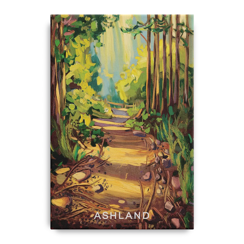 Ashland Hiking Paths Front - Canvas Wall Art