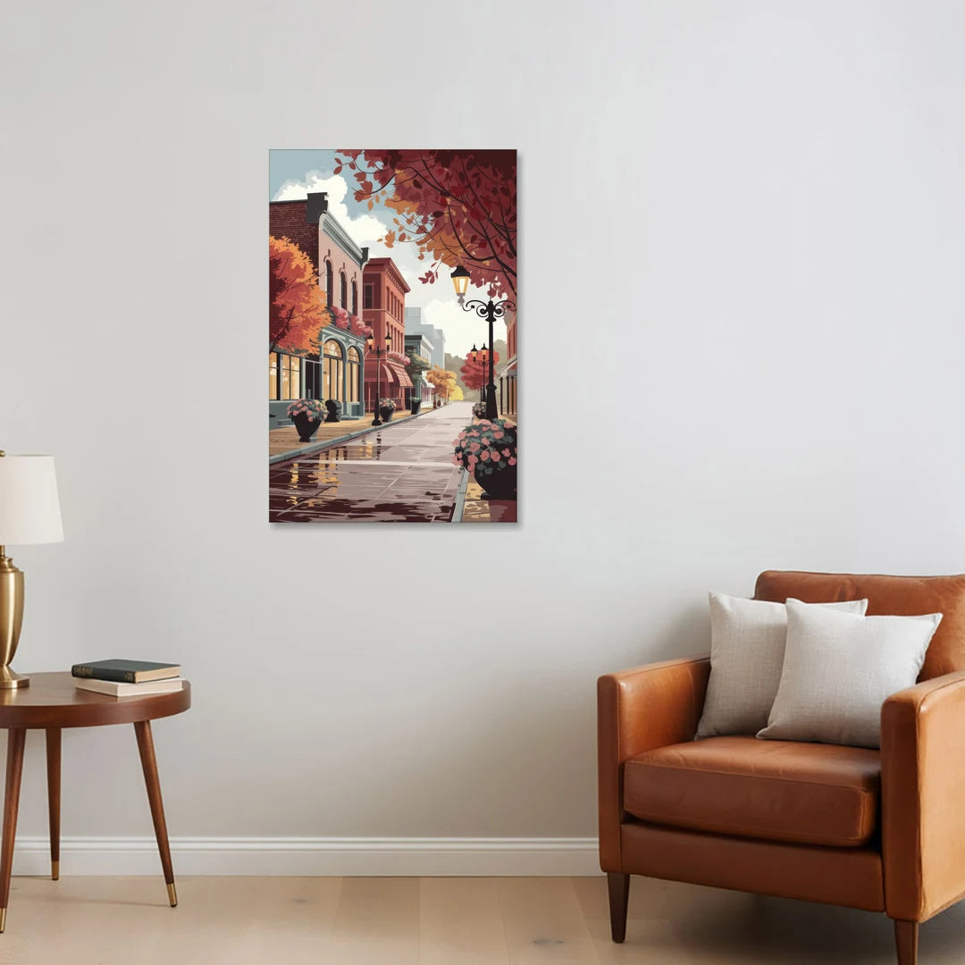 Ashland Historic Downtown - Canvas Wall Art - Sofa - 24x36