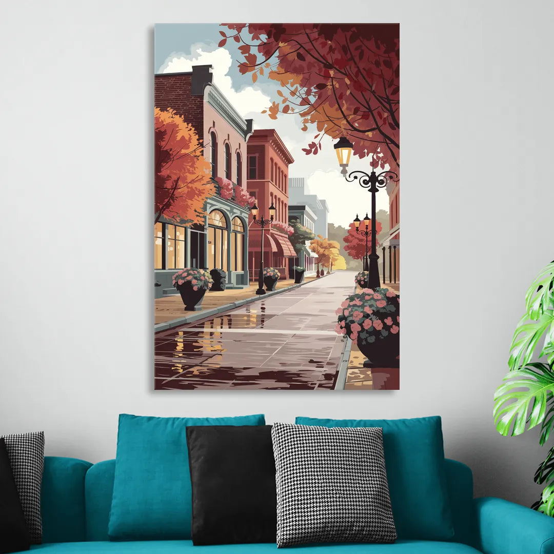 Ashland Historic Downtown Living Room - Canvas Wall Art