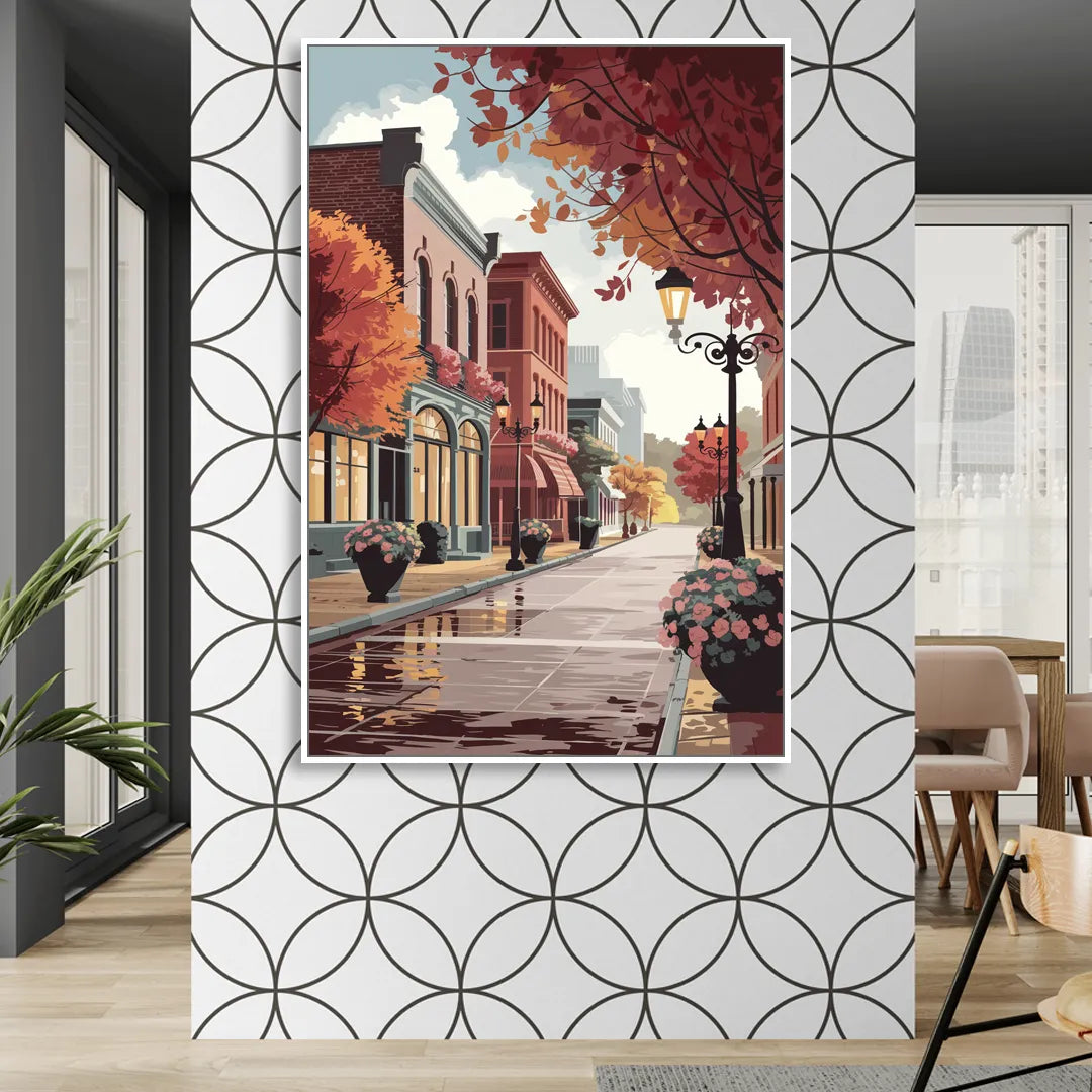 Ashland Historic Downtown Sitting Room - White Canvas Wall Art