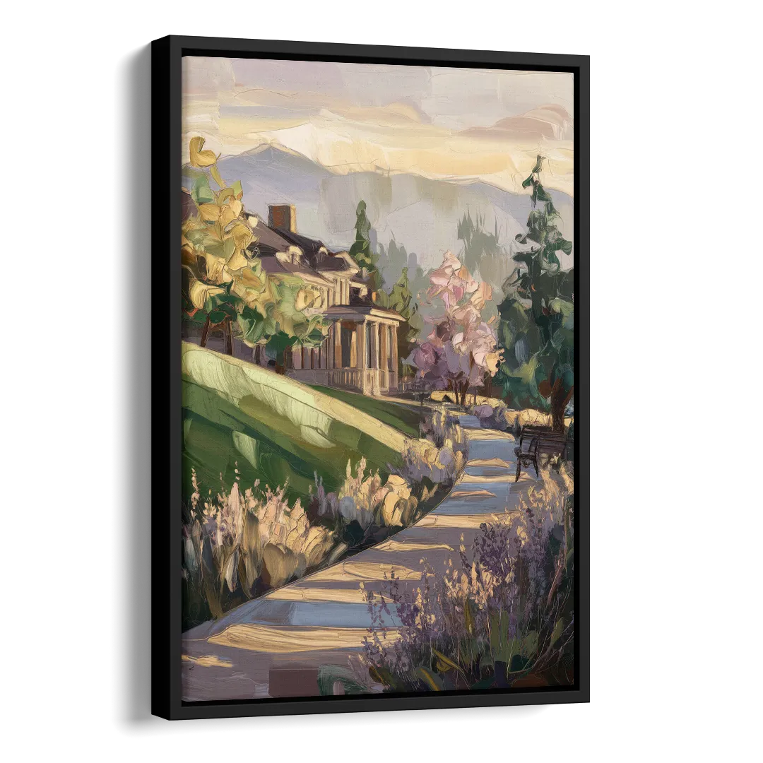 Ashland Historic Landmarks Side - Black Canvas Wall Art