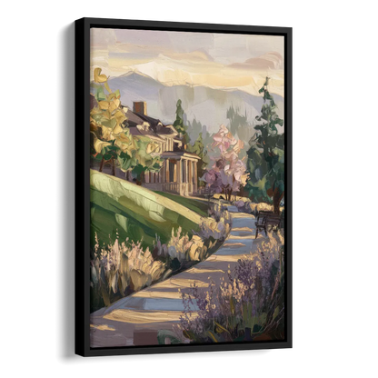 Ashland Historic Landmarks Side - Black Canvas Wall Art