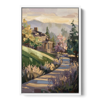 Ashland Historic Landmarks Front - White Canvas Wall Art