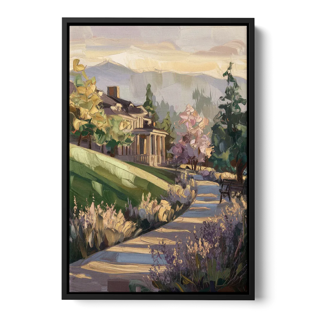 Ashland Historic Landmarks Front - Black Canvas Wall Art