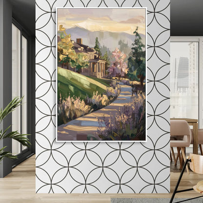 Ashland Historic Landmarks Living Room - White Canvas Wall Art