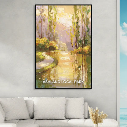 Ashland Local Park Serenity Sitting Room - Black Canvas Wall Art