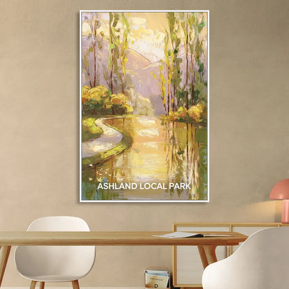 Ashland Local Park Serenity Sitting Room - White Canvas Wall Art