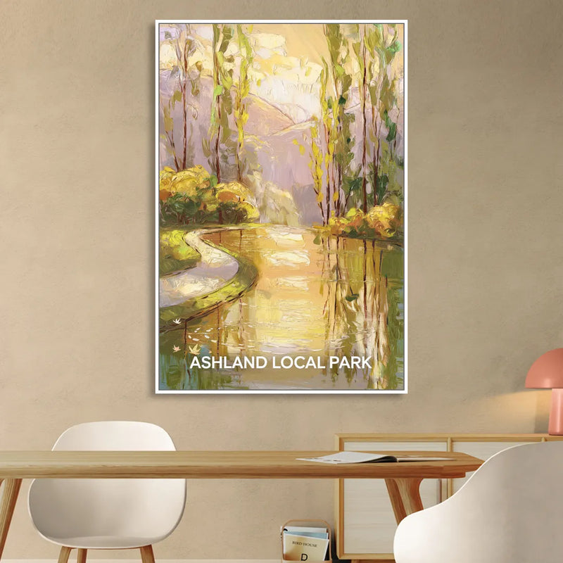 Ashland Local Park Serenity Sitting Room - White Canvas Wall Art