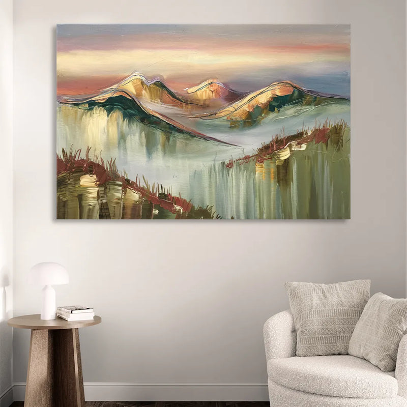 Ashland Mountain View Sitting Room - Canvas Wall Art