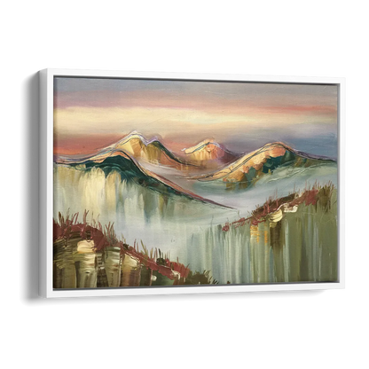 Ashland Mountain View Side - White Canvas Wall Art
