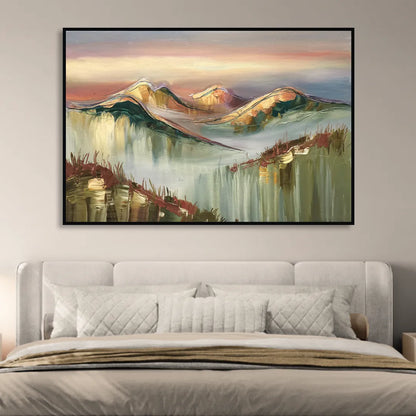 Ashland Mountain View Sitting Room - Black Canvas Wall Art