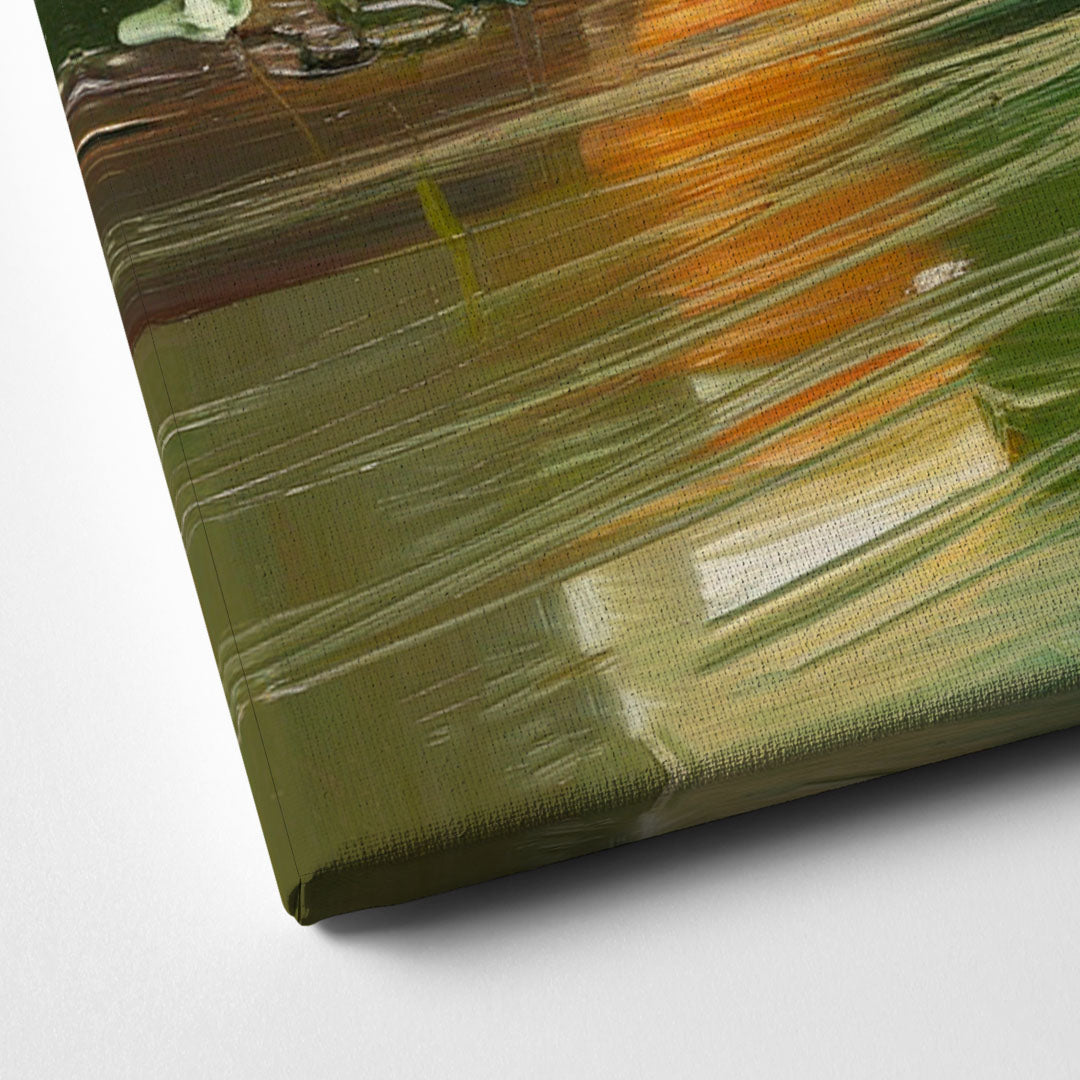 Ashland Riverfront Scene Canvas Close Up