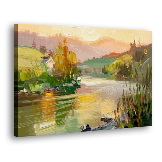 Ashland Riverfront Scene Side - Canvas Wall Art