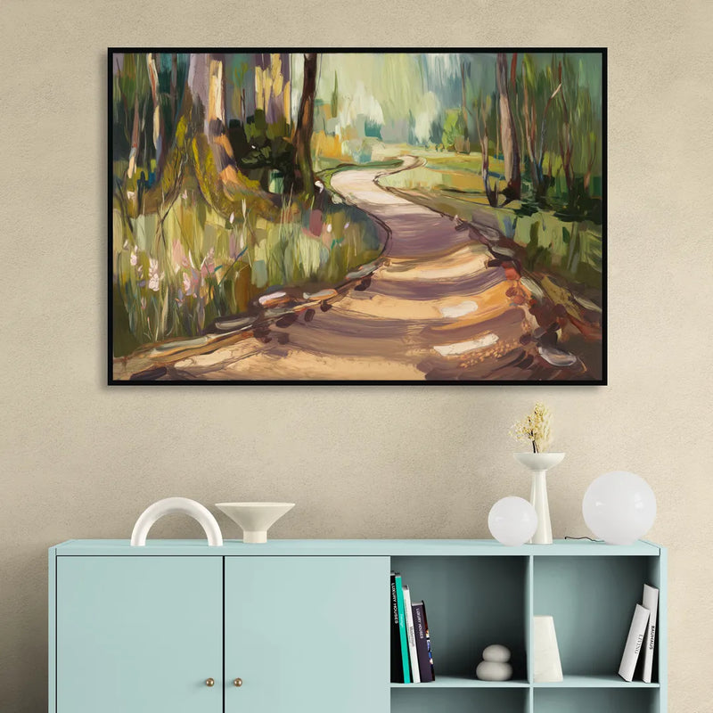Ashland Scenic Trails Sitting Room - Black Canvas Wall Art
