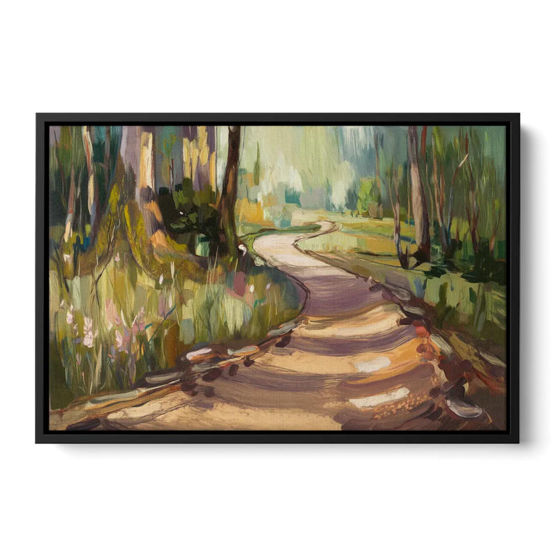 Ashland Scenic Trails Front - Black Canvas Wall Art