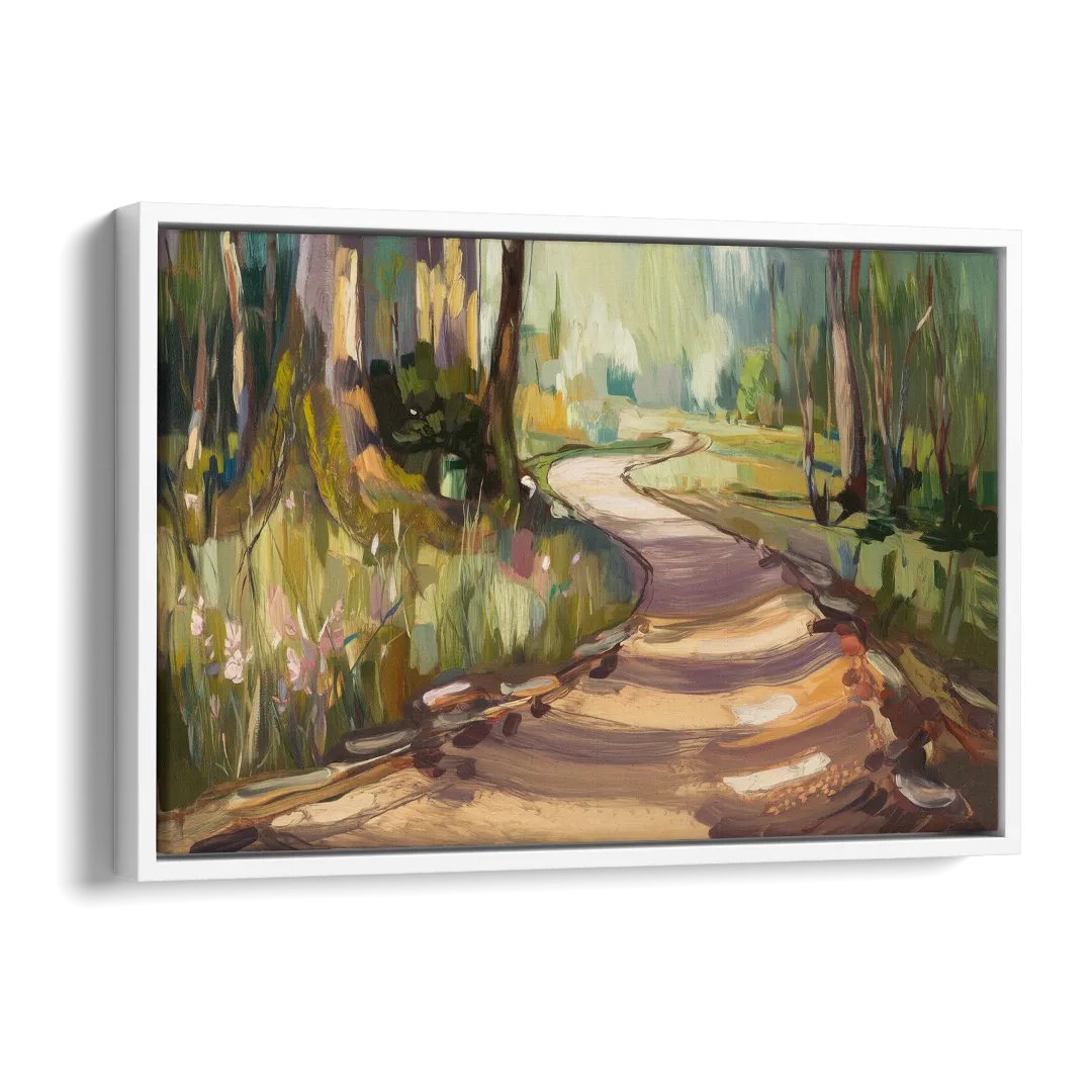 Ashland Scenic Trails Side - White Canvas Wall Art