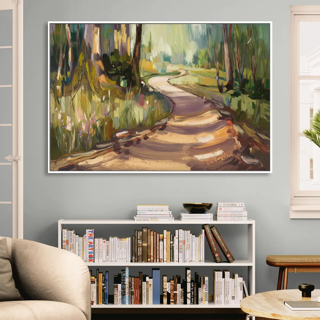 Ashland Scenic Trails Living Room - White Canvas Wall Art