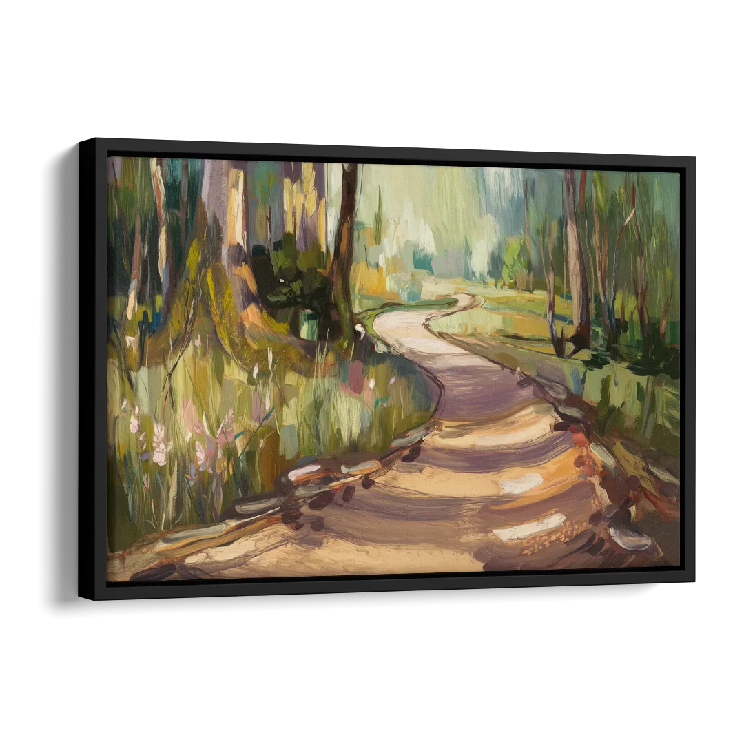 Ashland Scenic Trails Side - Black Canvas Wall Art