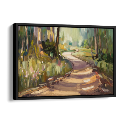 Ashland Scenic Trails Side - Black Canvas Wall Art