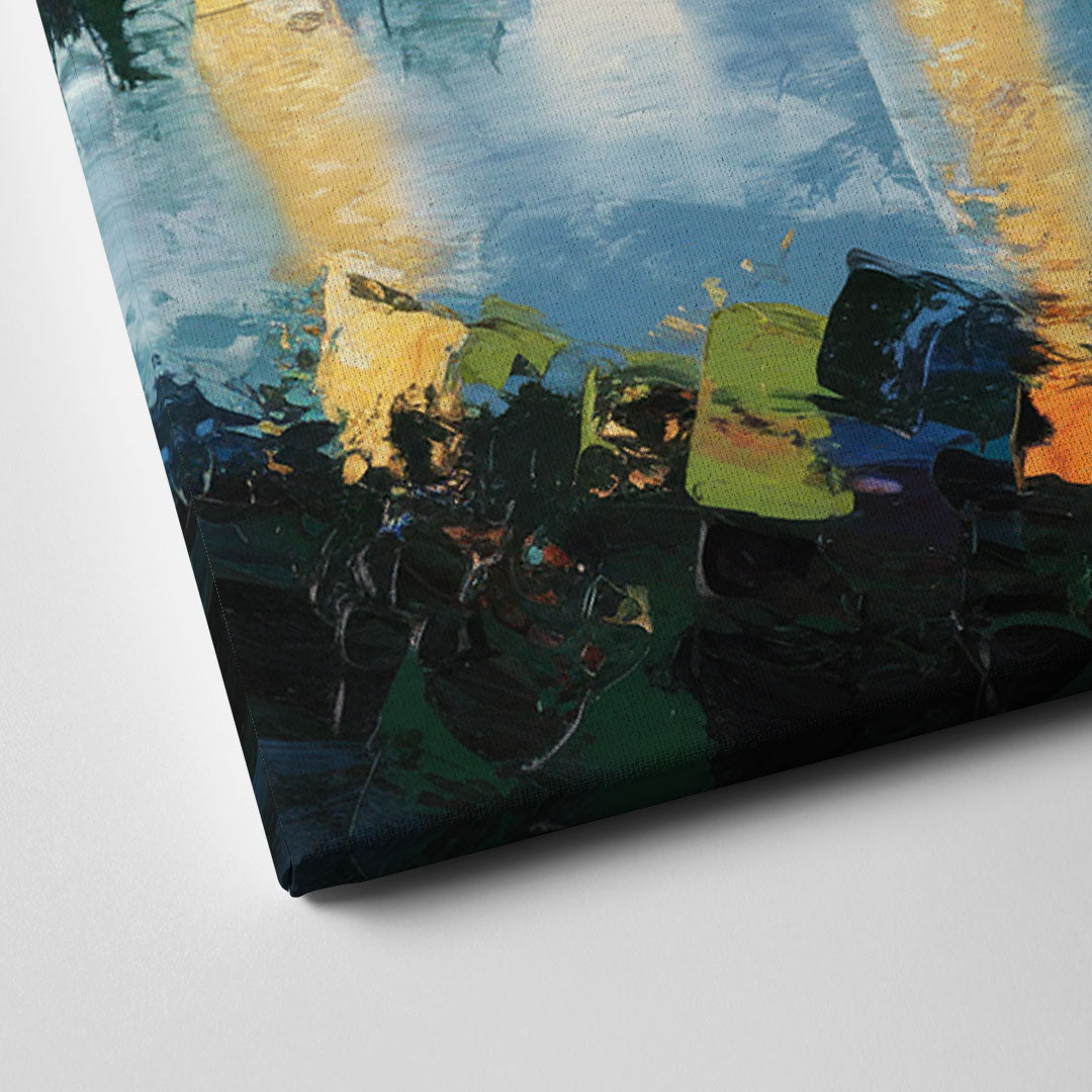 Ashland Skyline at Sunset Canvas Close Up