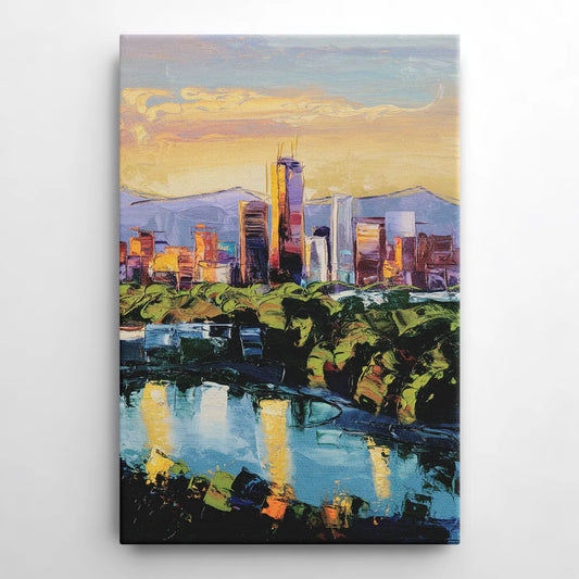 Ashland Skyline at Sunset - Canvas Wall Art