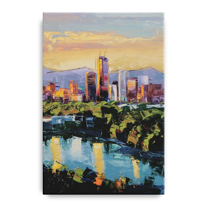 Ashland Skyline at Sunset Front - Canvas Wall Art