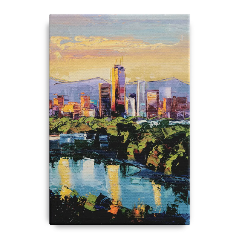Ashland Skyline at Sunset Front - Canvas Wall Art