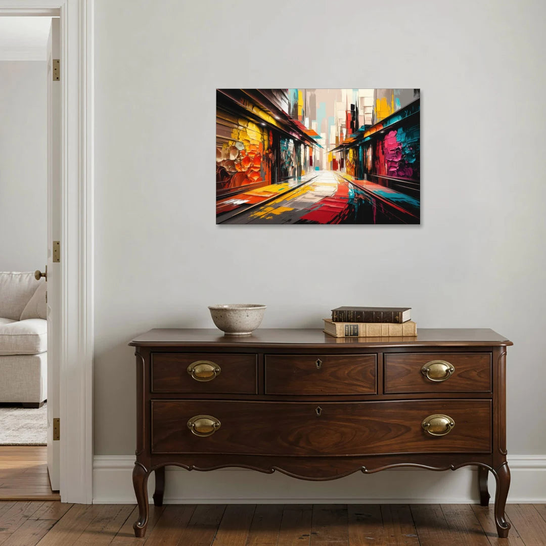 Ashland Street Art Vibes - Canvas Wall Art - Coffee Table - 36x24
