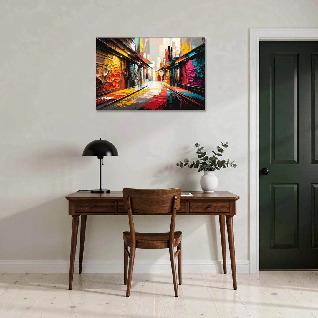 Ashland Street Art Vibes - Canvas Wall Art - Office - 36x24
