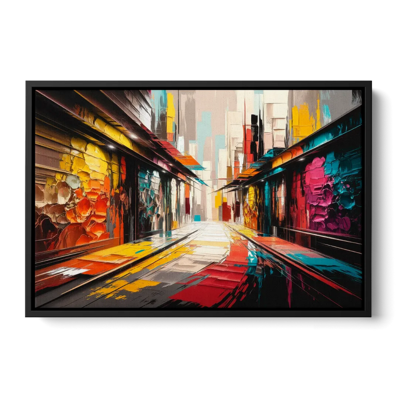 Ashland Street Art Vibes Front - Black Canvas Wall Art
