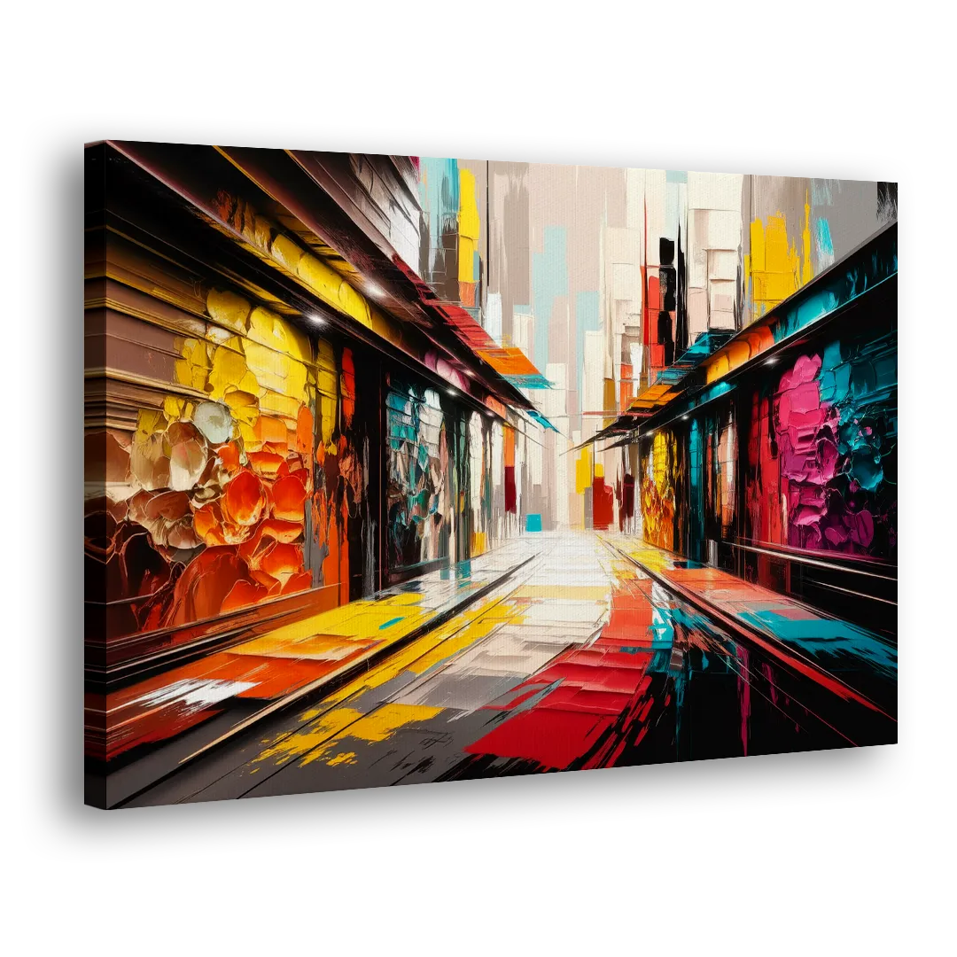 Ashland Street Art Vibes Side - Canvas Wall Art