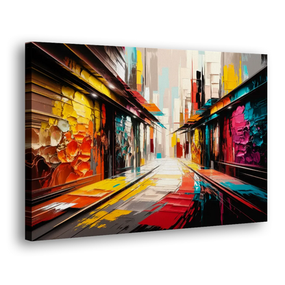 Ashland Street Art Vibes Side - Canvas Wall Art