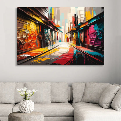 Ashland Street Art Vibes Living Room - Canvas Wall Art