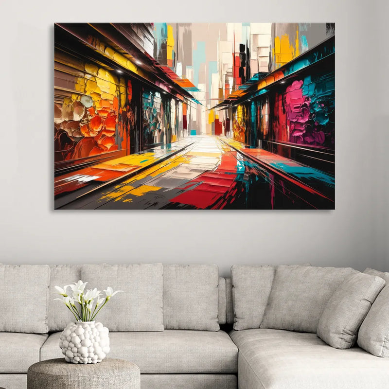 Ashland Street Art Vibes Living Room - Canvas Wall Art