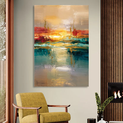 Ashland Sunset Horizon Sitting Room - Canvas Wall Art