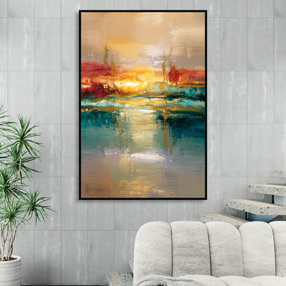 Ashland Sunset Horizon Sitting Room - Black Canvas Wall Art